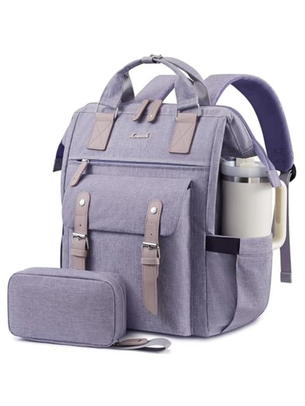 Women Travel Laptop Backpack 40oz Tumbler Holder Nurse Teacher Work Bag